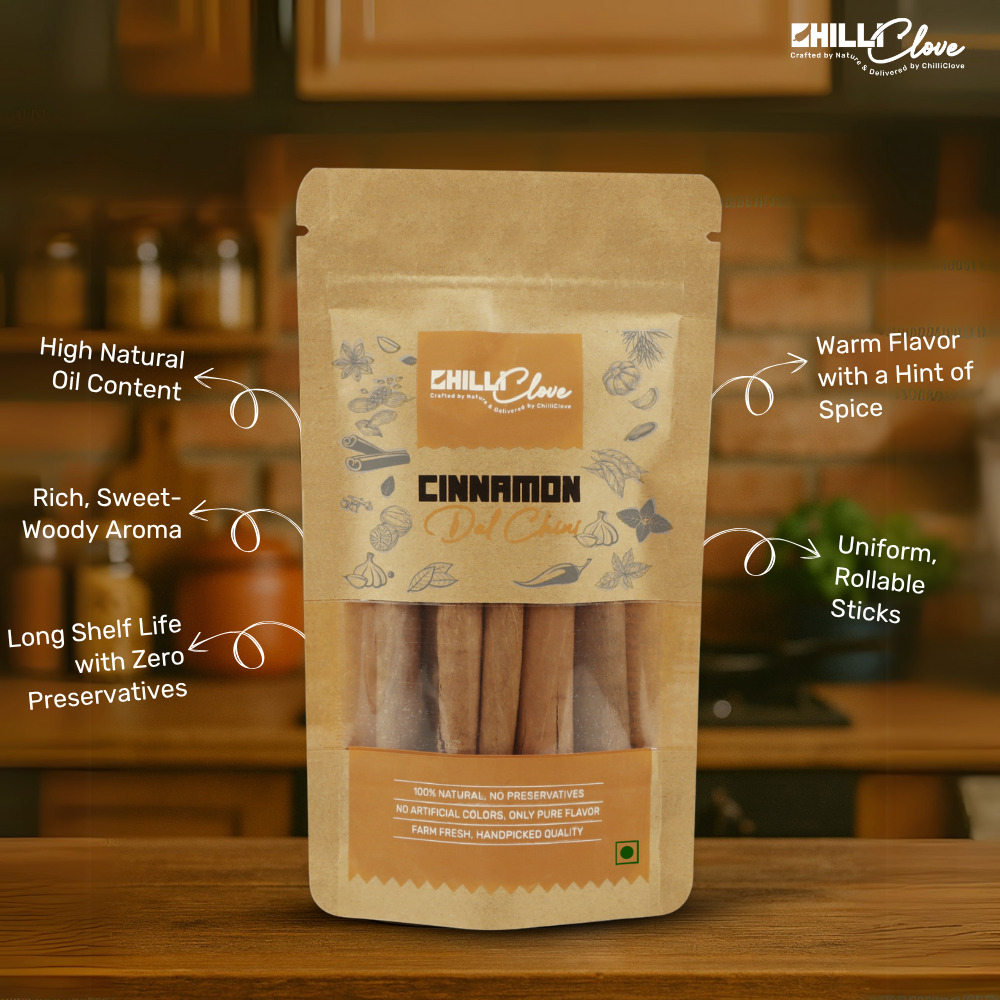 Natural & Premium Cinnamon (Dalchini) – Sweet Aroma & Warm Spice