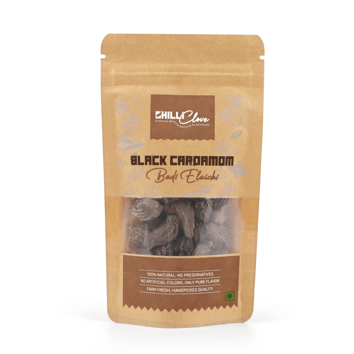 Badi Elaichi (Black Cardamom) Bold, Smoky & Farm-Fresh