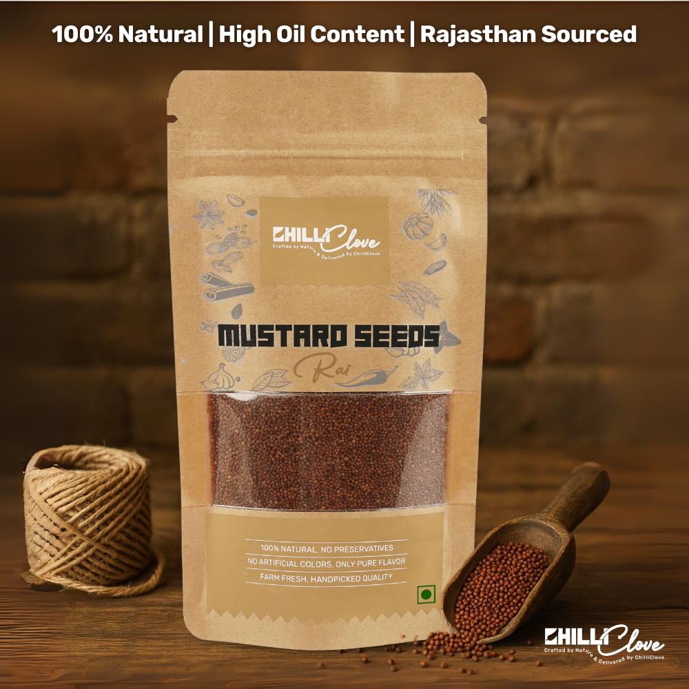 Natural & Premium Mustard Seeds (Rai) – Bold Flavor & Rich Aroma