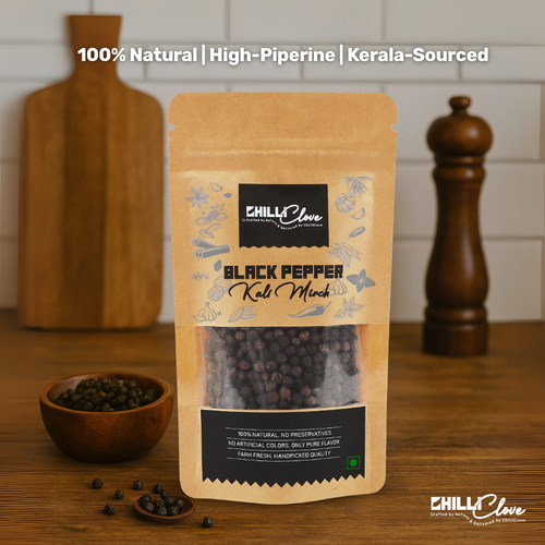 Natural Black Pepper (Kali Mirch) – Bold, Pungent, and Pure