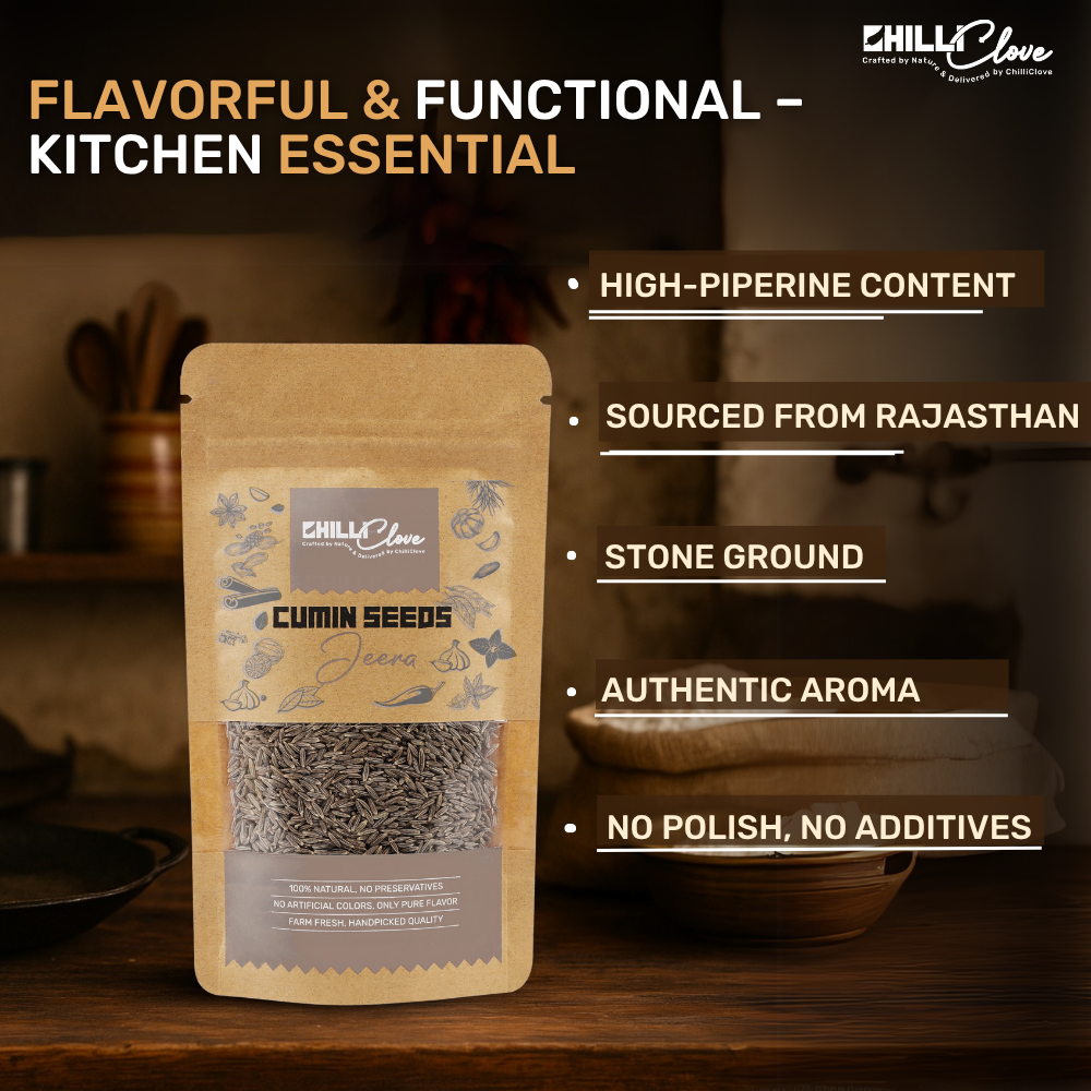 Natural Cumin Seeds (Jeera) – Bold Aroma, Authentic Flavor