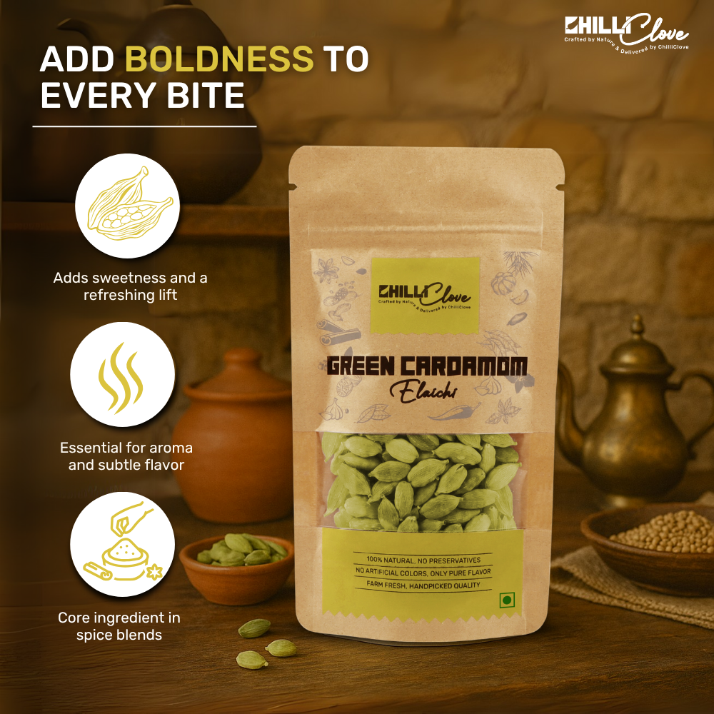 Natural Green Cardamom (Elaichi) – 7mm Premium Export Quality