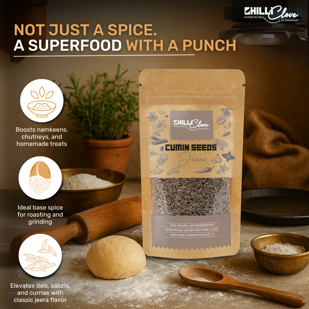 Natural Cumin Seeds (Jeera) – Bold Aroma, Authentic Flavor