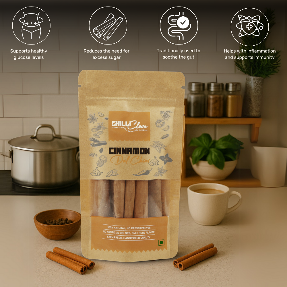 Natural & Premium Cinnamon (Dalchini) – Sweet Aroma & Warm Spice