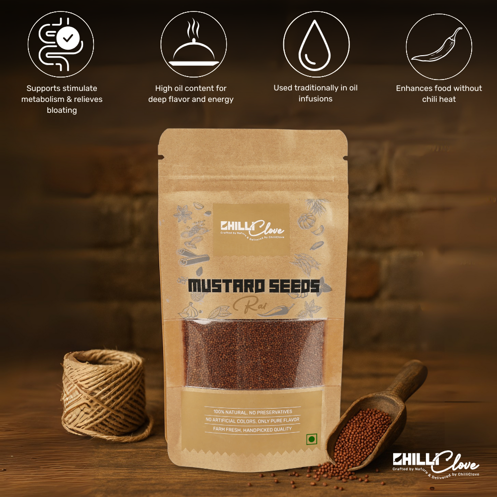 Natural & Premium Mustard Seeds (Rai) – Bold Flavor & Rich Aroma